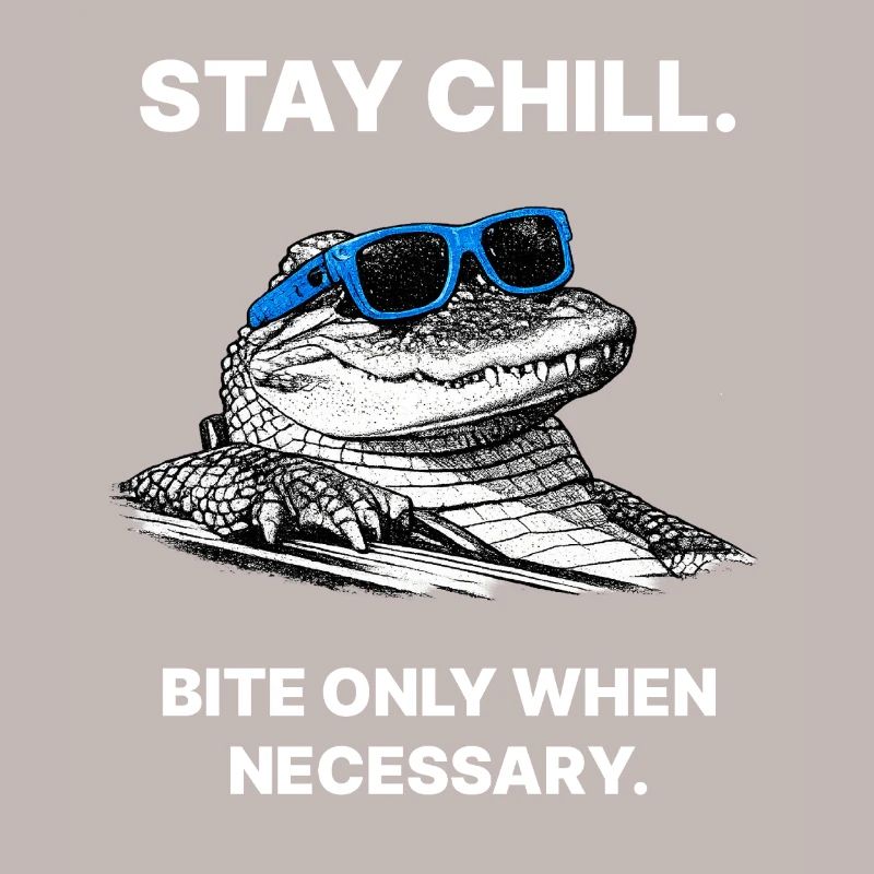 Stay Cool – Conception de mèmes Cool Alligator