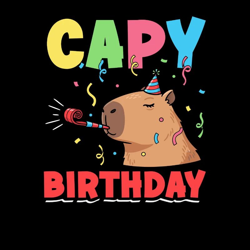 Capy Geburtstag Capybaras Cute Funny Tier