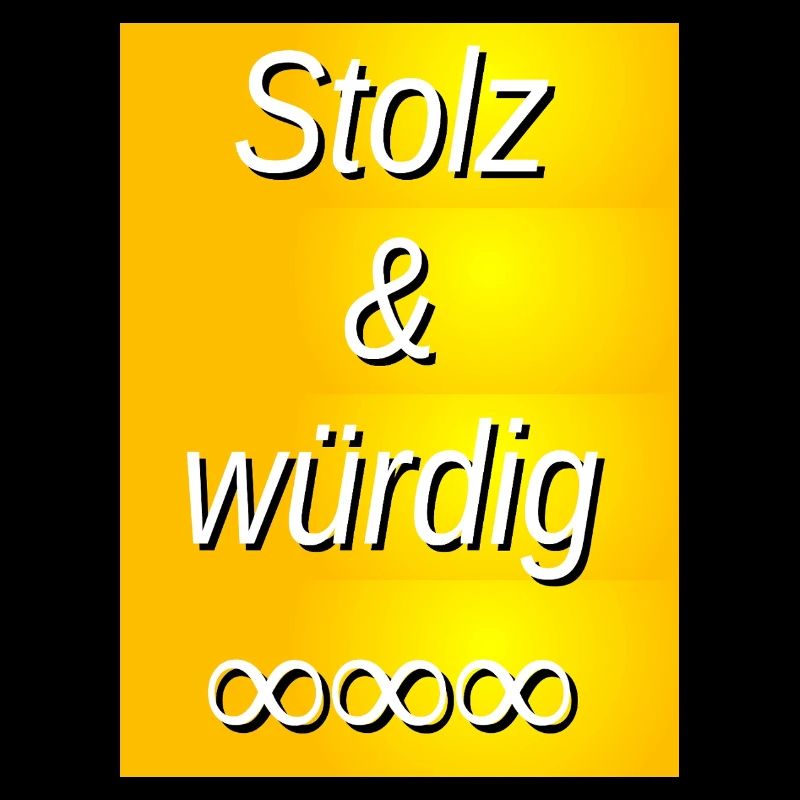 Impression dorée fière et digne