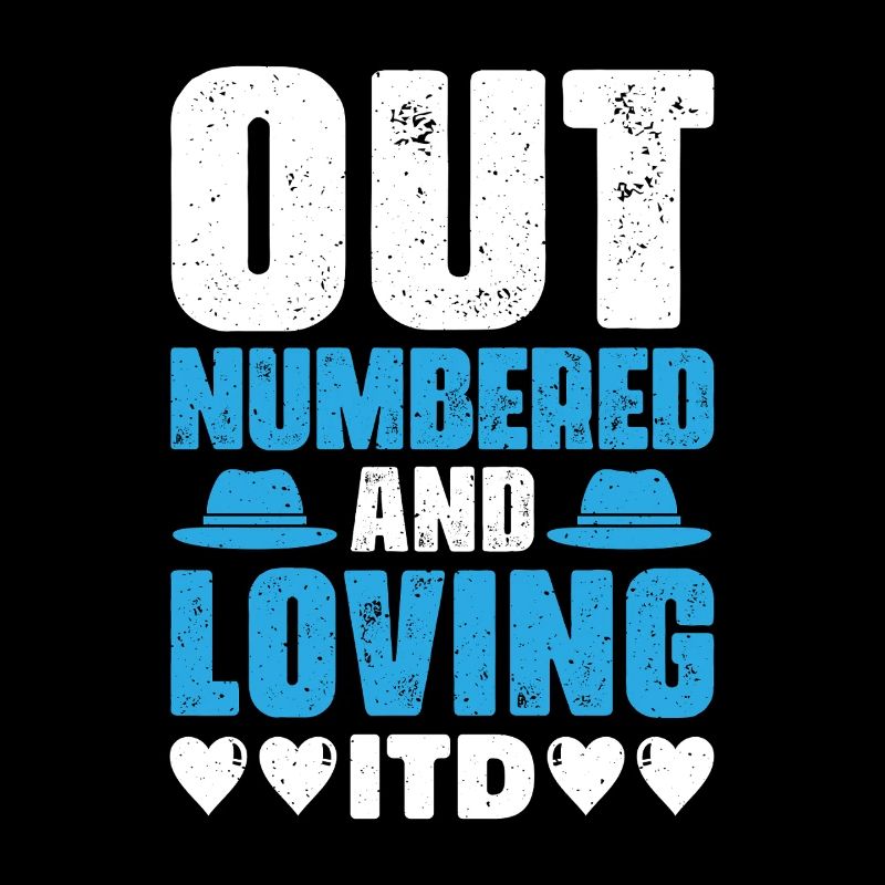 Papa Vater von drei Mädchen Töchtern