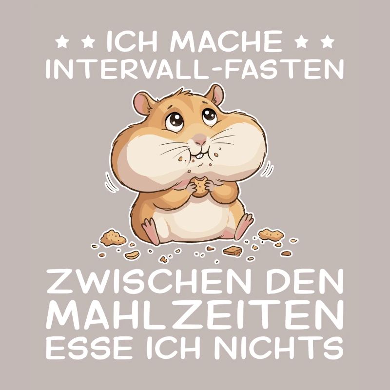 Funny hamster: intermittent fasting between snacks