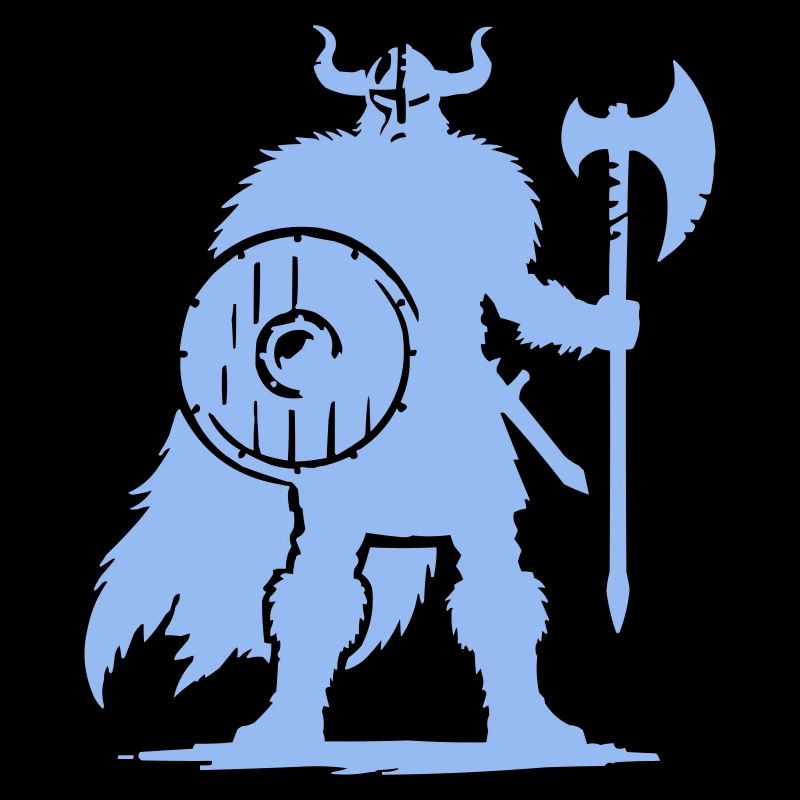 Viking warrior with axe and shield