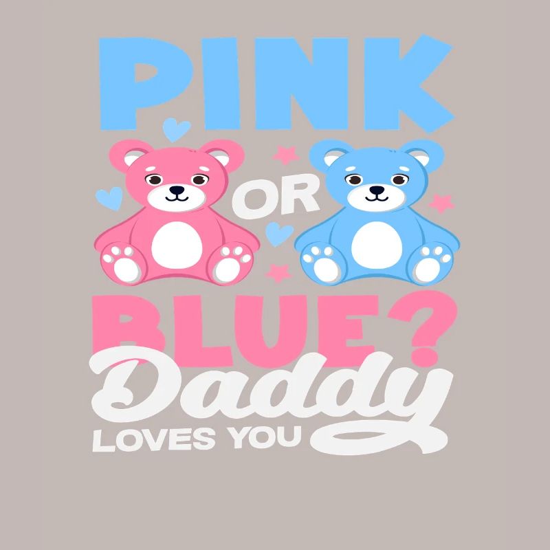 Pink Oder Blau Papa Liebt Dich Bär
