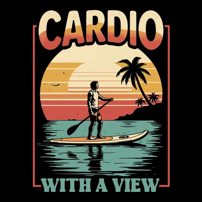 Stand Up Paddle Cardio With A View