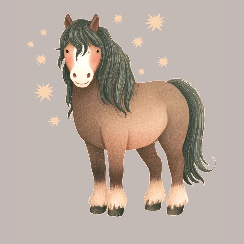 Pferd mit Sternen