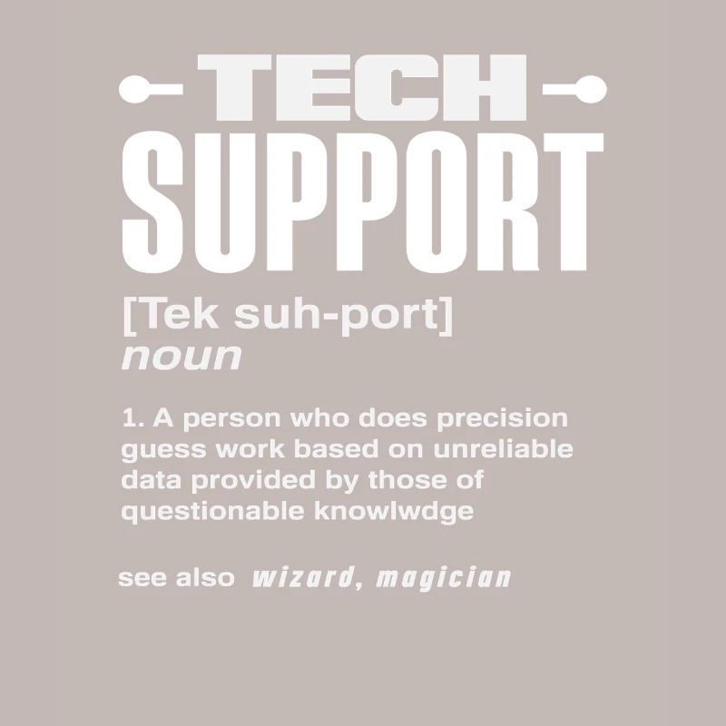 Funny Tech Support Definition Magician IT