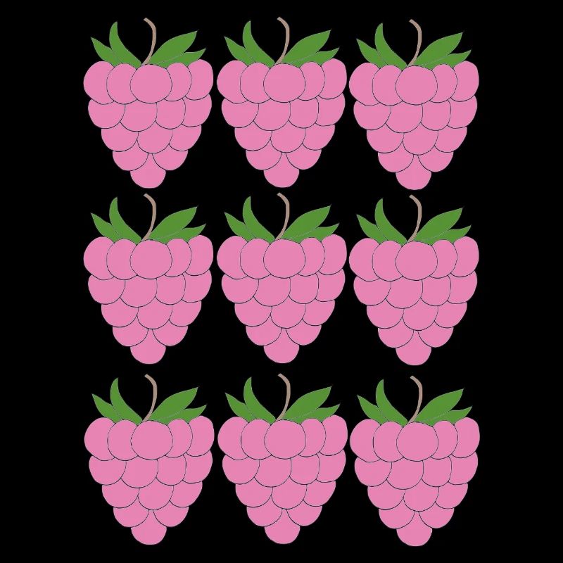 Raspberry Grid Pattern