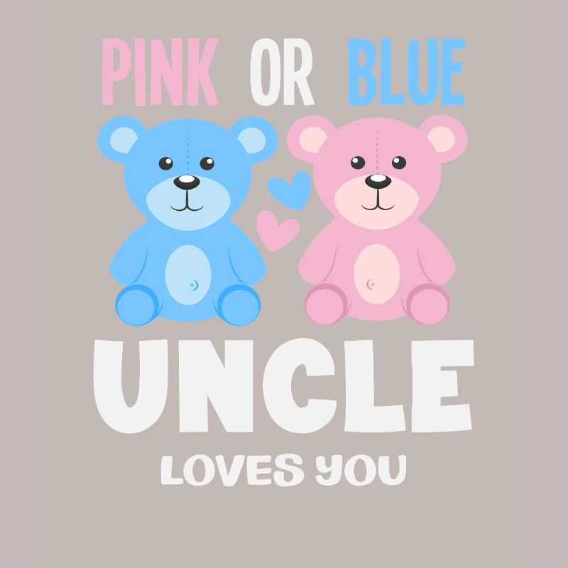 Pink Oder Blau Onkel Liebt Dich