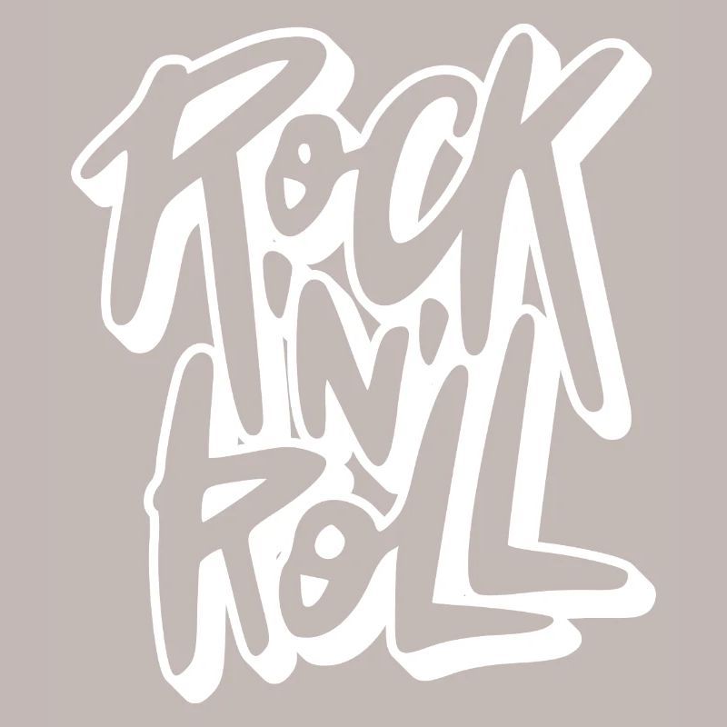 Texte de graffiti rock 'n' roll