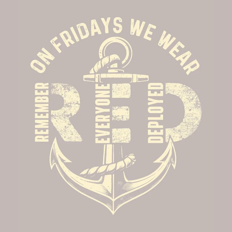 Freitags tragen wir Red Remember Deployed