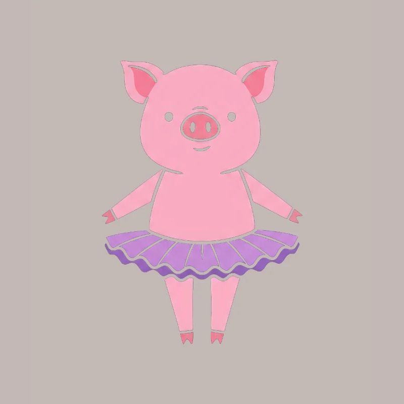 Petit cochon mignon en tutu
