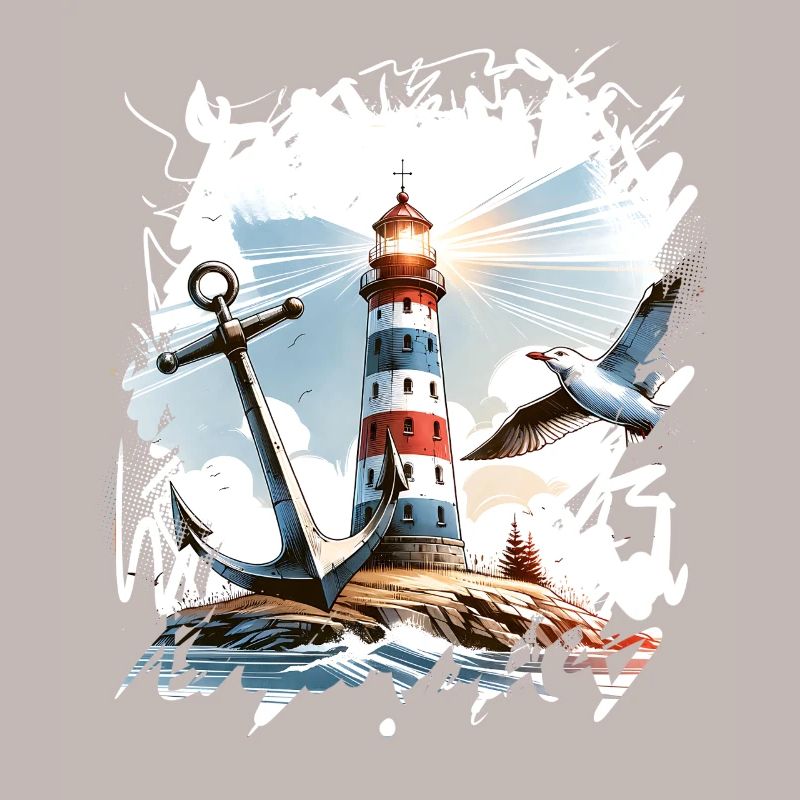 Lighthouse Anchor Seagull