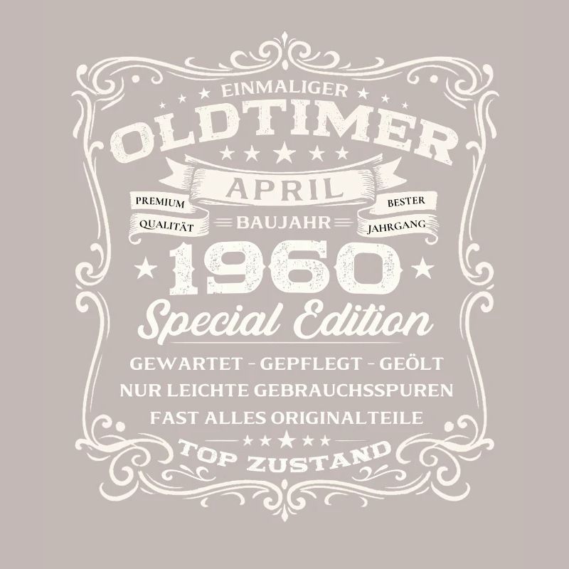 66. Geburtstag Geschenk Mann Oldtimer April 1960