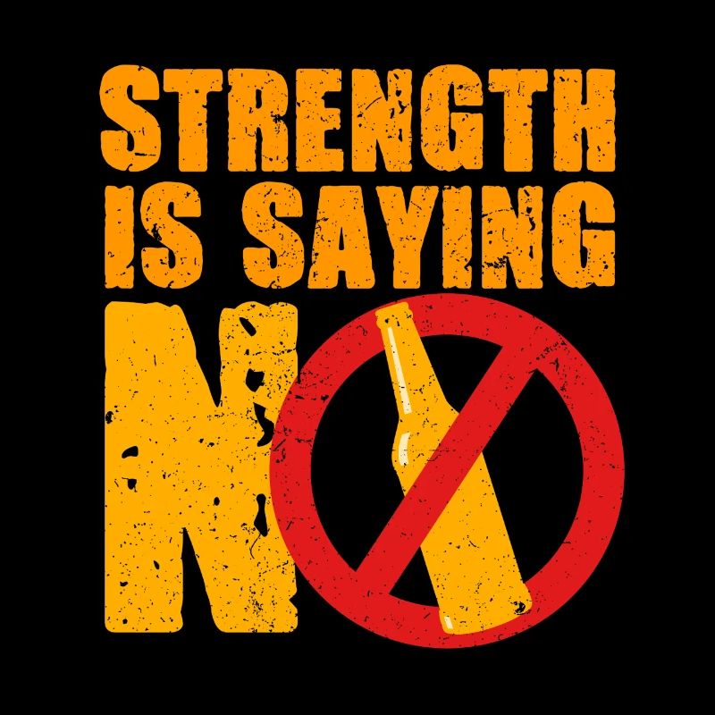 Antialkoholiker Abstinent Strength Is Saying No