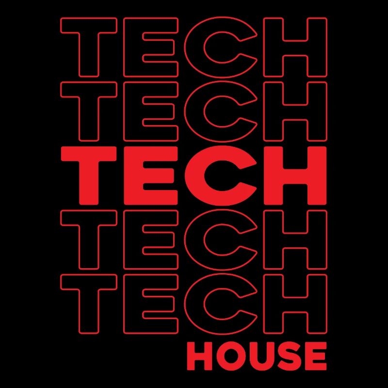 Tech House Neon-Stacks