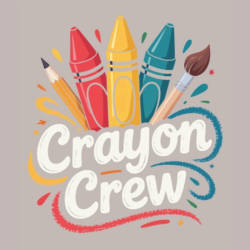 Explosion de couleurs de l’équipe Crayon
