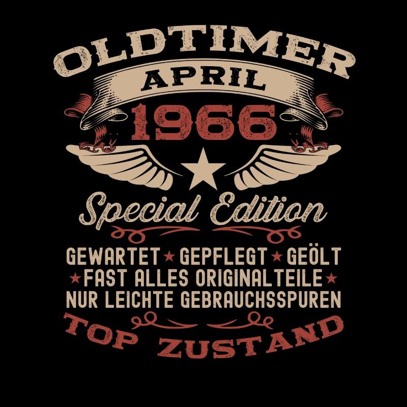 60. Geburtstag Geschenk Mann Oldtimer April 1966