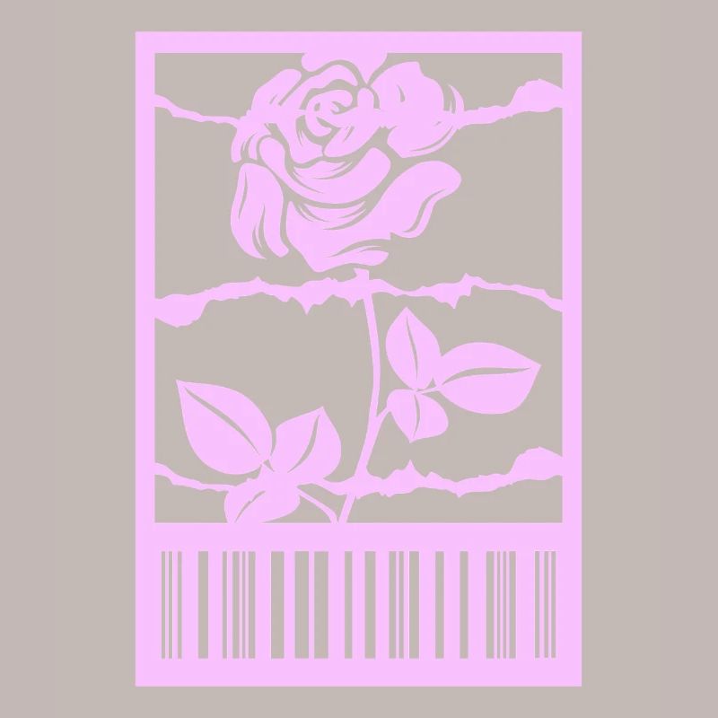 Gothic Rose Stacheldraht Strichcode Urban Style