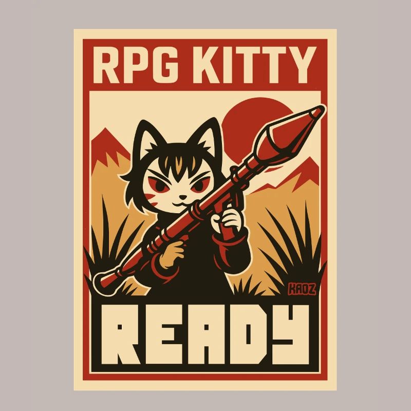 RPG Kitty Ready Poster