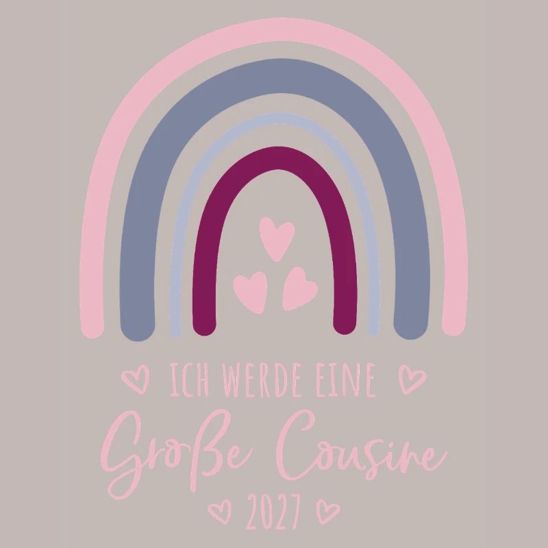 Ich werde eine Große Cousine 2027 Regenbogen 