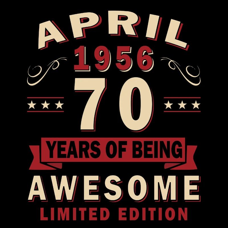 70th Anniversary April 1956 Vintage Gift