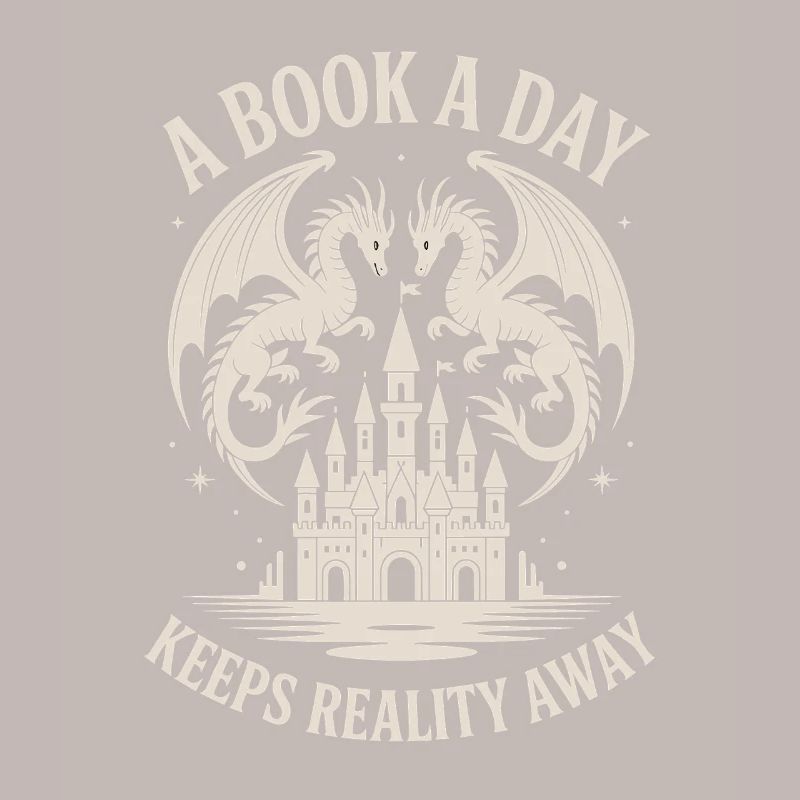 Dragon Fantasy Book Reader Funny Reading Nerd