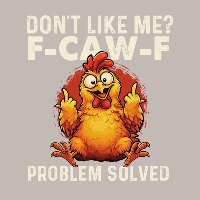 FCawF Problem Solved Crow Sarcasm Dark Humor