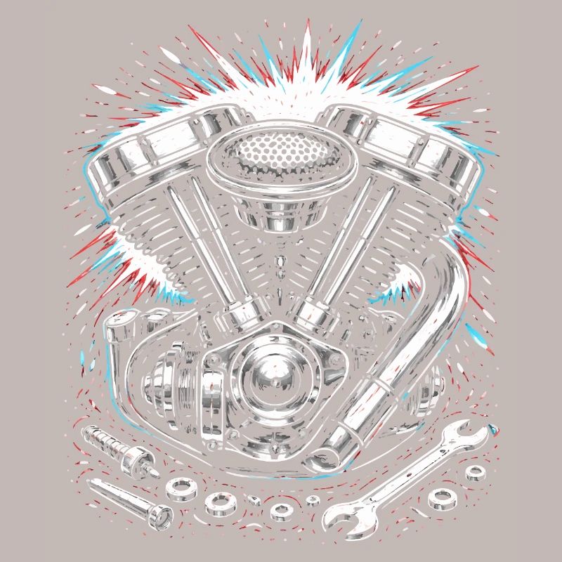 Motorcycle Engine Screwdriver Tuning Design