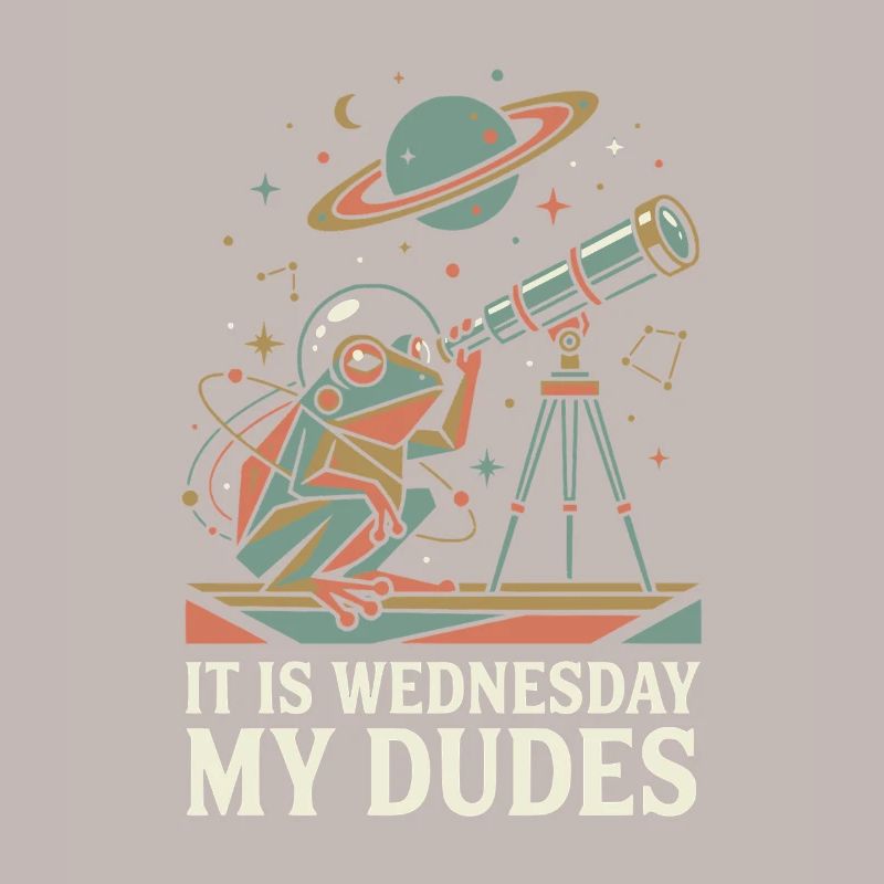 C’est mercredi, mon mème de l’astronaute grenouille spatiale