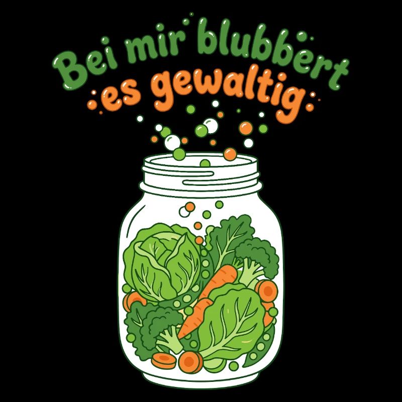 Fermentation Vegetable Mason Jar Bubbling