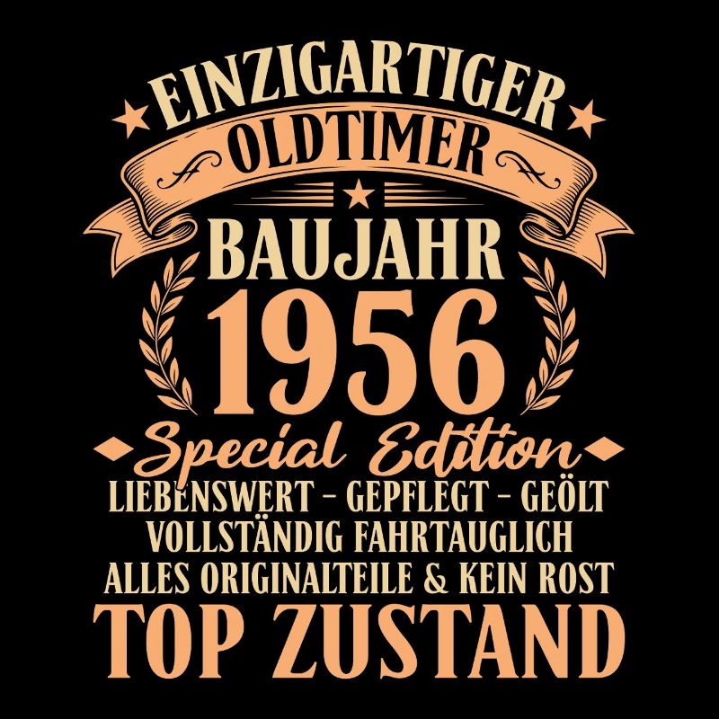 1956 Baujahr Oldtimer 70. Geburtstag Geschenkidee