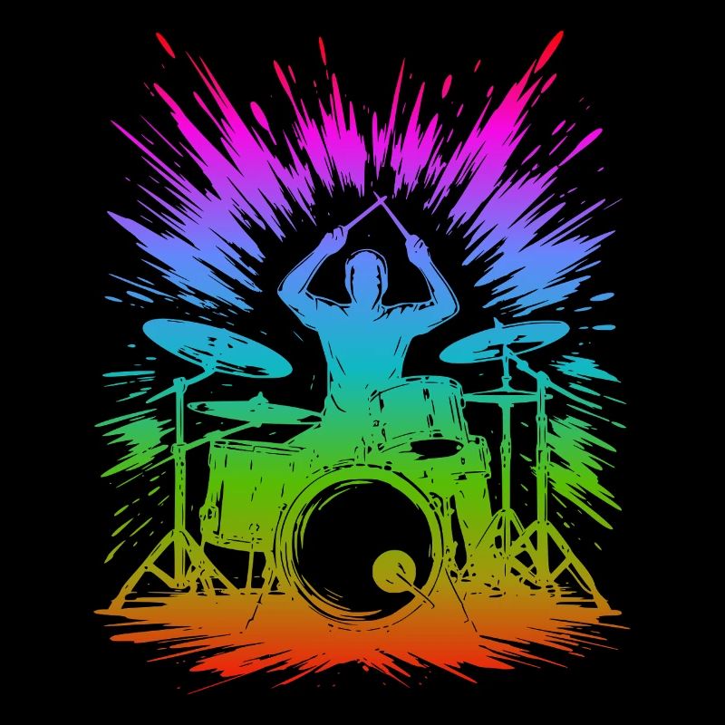 Rainbow Drum Splash