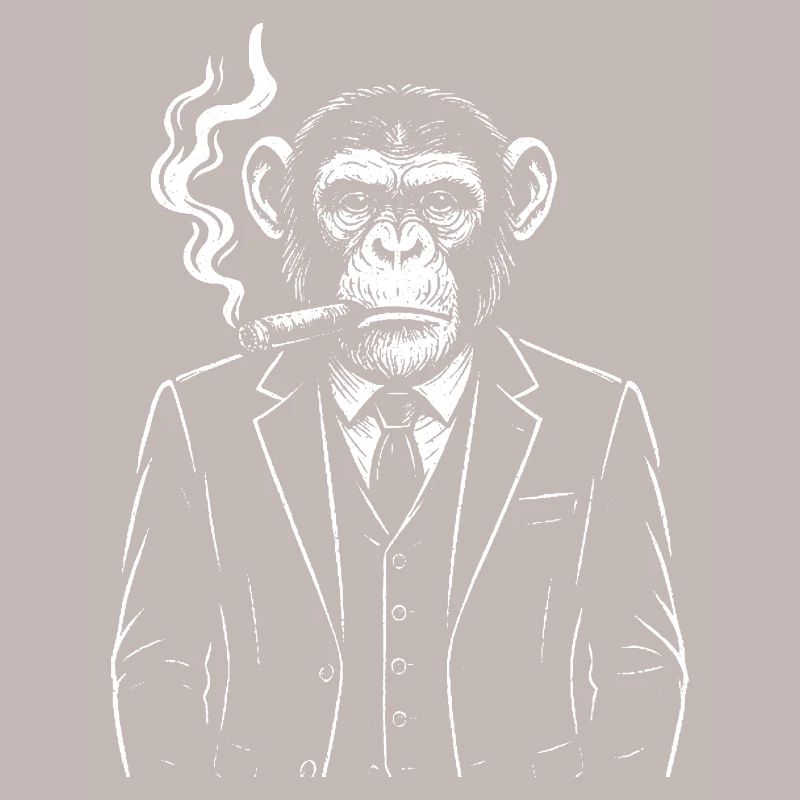Cigare élégant de singe