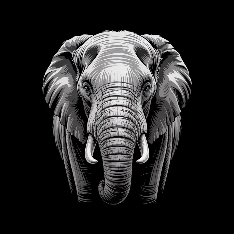 Éléphant tête d’éléphant