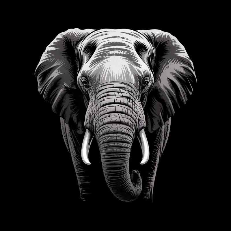 Éléphant tête d’éléphant