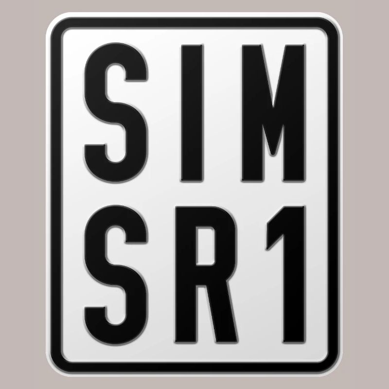 Simson SR1 Moped Kennzeichen
