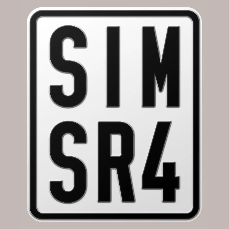 Plaque d’immatriculation du cyclomoteur Simson SR4