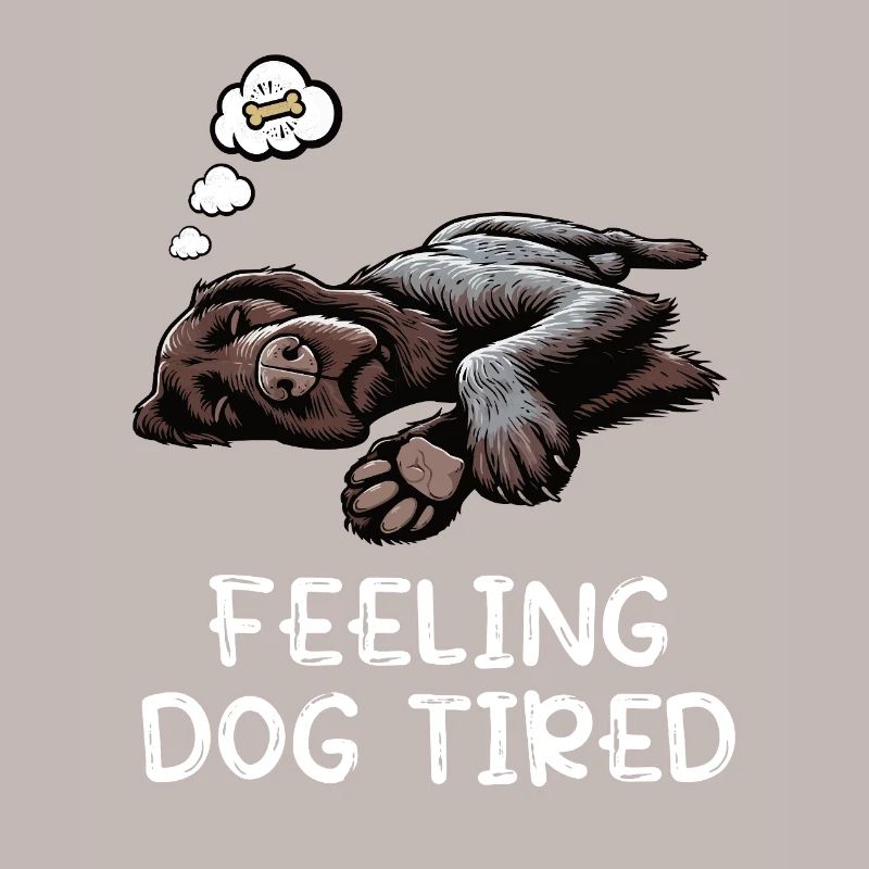 Feeling Dog Tired German Wirehaired Wirehaired Dog
