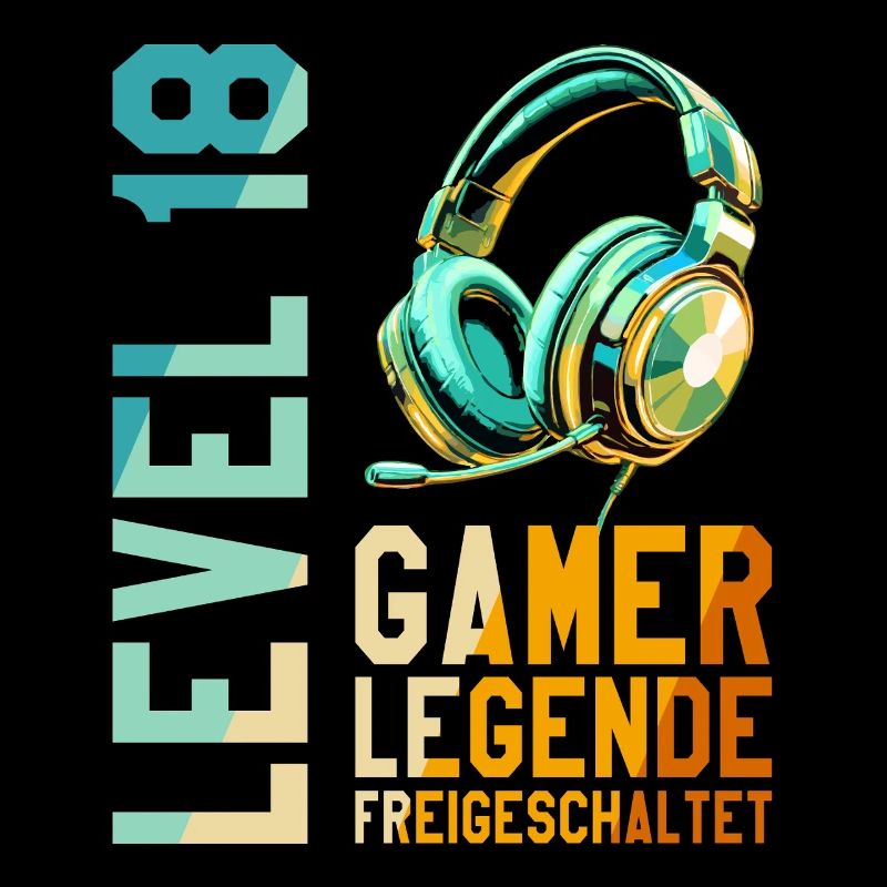 18. Geburtstag Junge Mädchen Gaming Level 18 Jahre