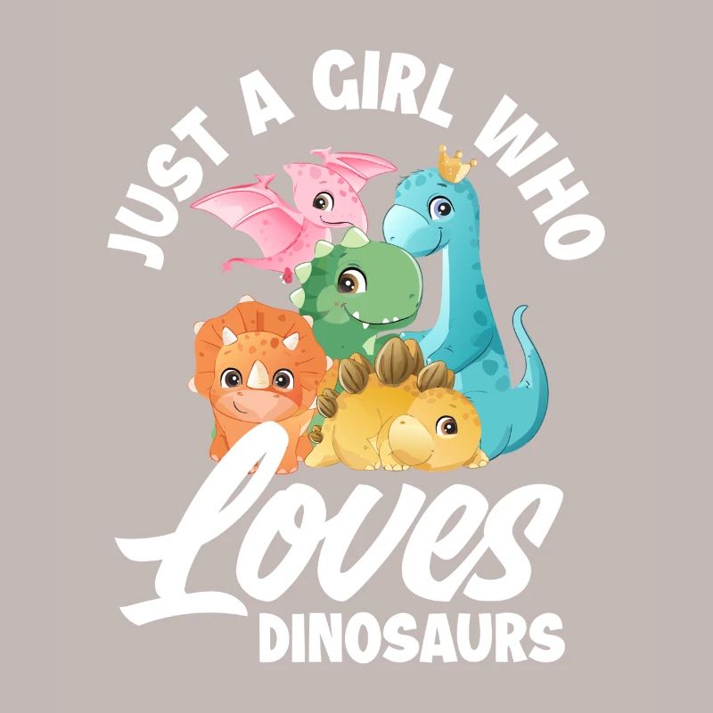 Nur ein Mädchen, das Dinosaurier liebt