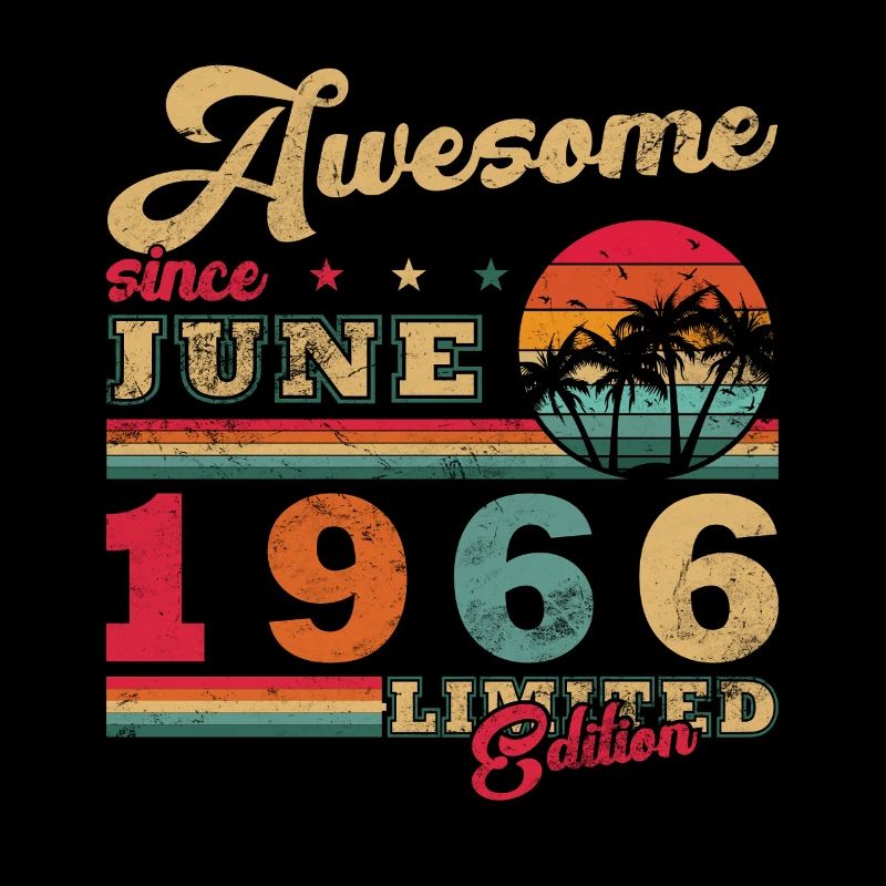 Juni 1966 Vintage-Retro-Geburtstagsgeschenk