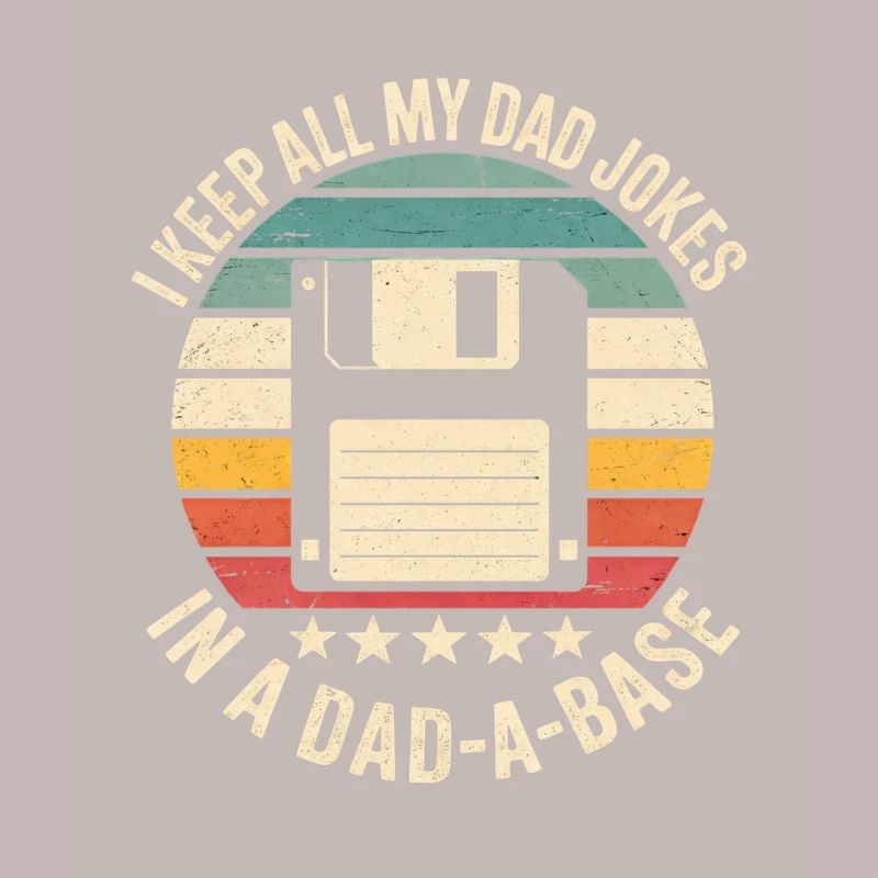 Retro Diskette Humor Dad Witze Database Datenbank