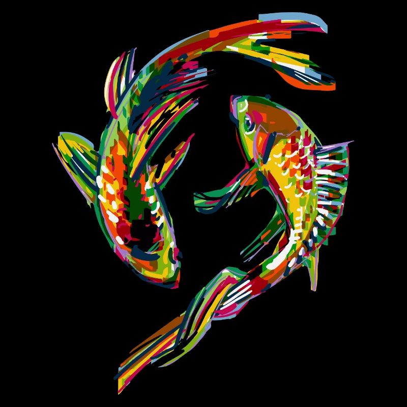 Carpe colorée
