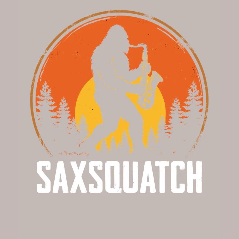 Saxsquatch - Sasquatch jouant du saxophone