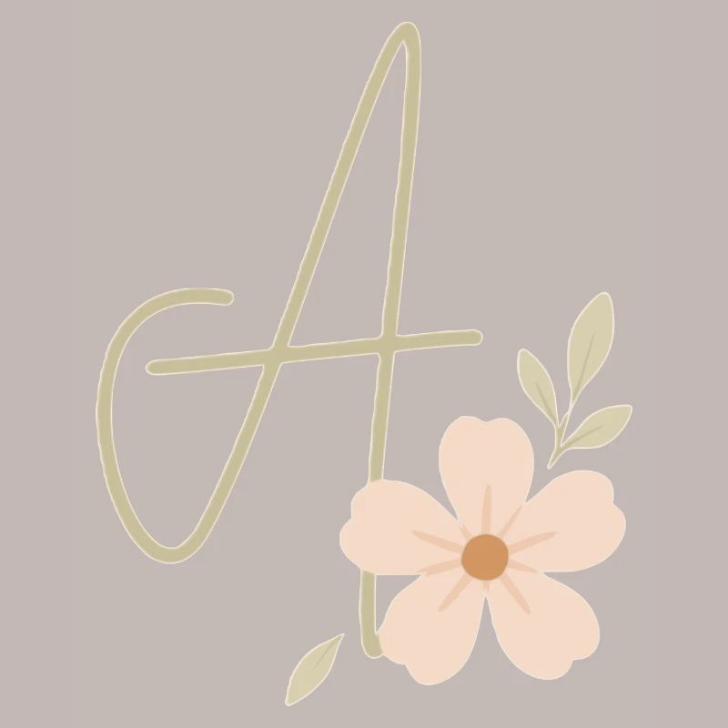 Monogramm Eine Blüte