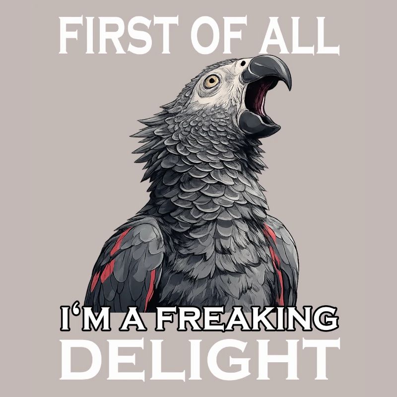 Naughty Grey Parrot Sarcasm Funny Parrot