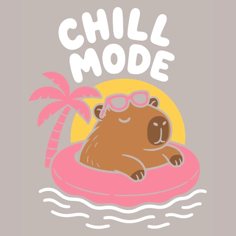 Chill Mode Floating Capybara