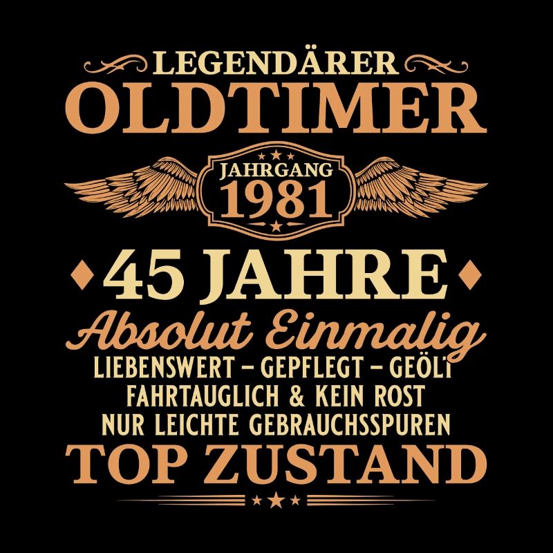 Legendärer Oldtimer 1981 – 45. Geburtstag