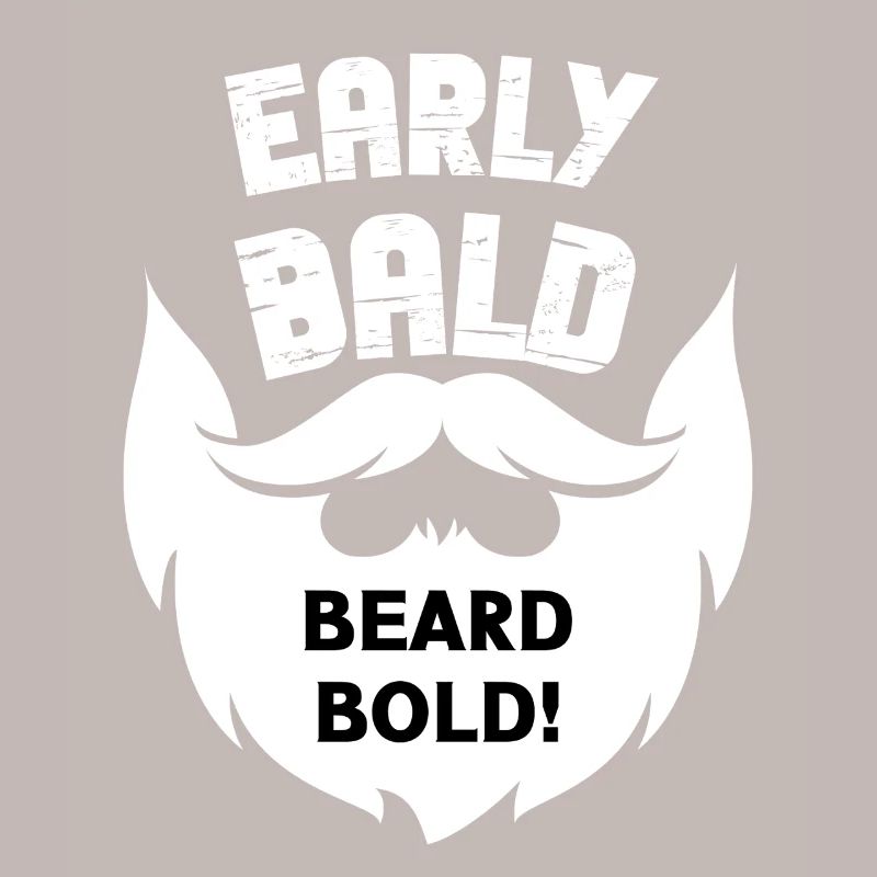 Frühes Bald Beard Bold