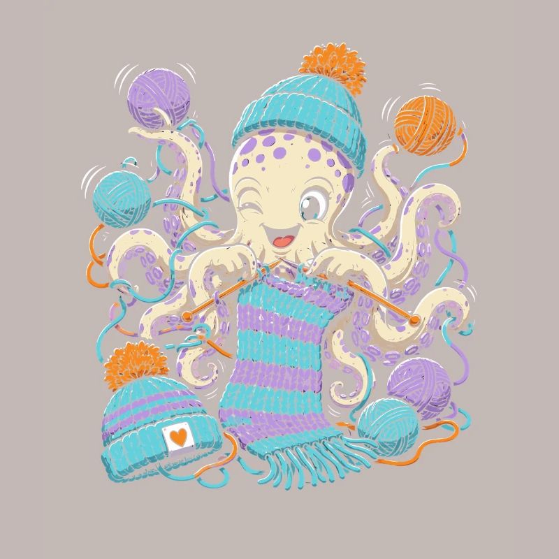 Smart Octopus Knitting Magic